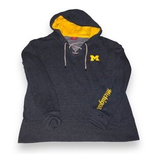 University of Michigan Hoodie - Size Large - Colosseum - Women’s - Lace-Up
